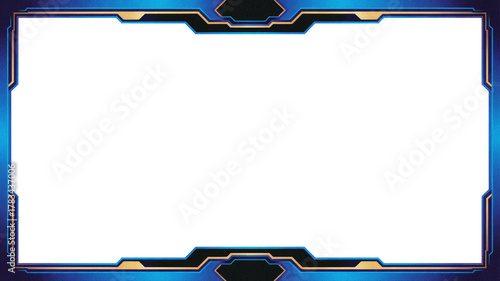 Futuristic Digital Frame Design for Streaming and Gaming Interfaces.