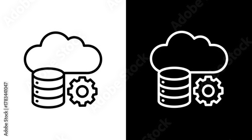 Saas  White Icon Set Design