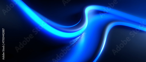 Abstract tech blue light futuristic background