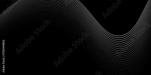 Technology abstract lines on white background. Undulate Grey Wave Swirl modern