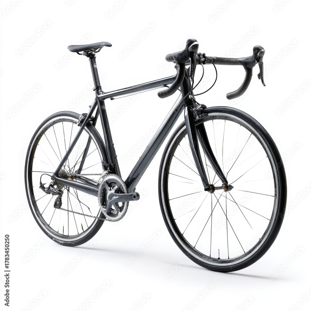 Obraz premium Sleek and Modern Racing Bicycle Featuring Lightweight Frame and Precision Design Ideal for High-Performance Road Cycling Adventures or Daily Commuting