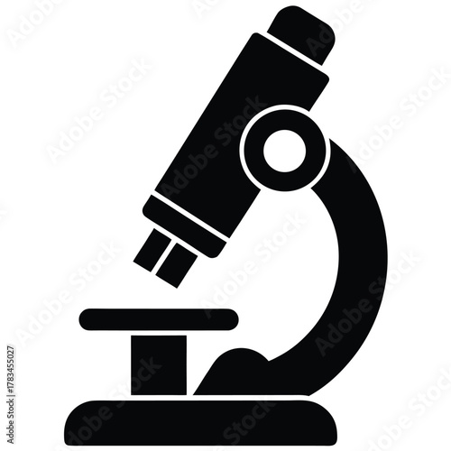 microscope icon on white