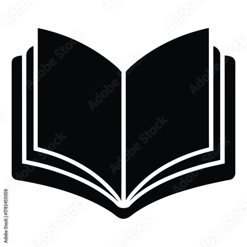 open book icon on white backgroundvector