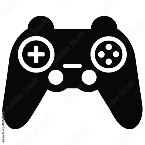 vr controller icon on white background