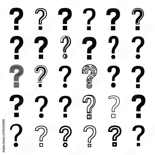 Question mark pattern