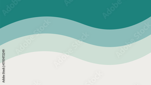 A simple abstract background with wavy lines in shades of green and white color palette design art