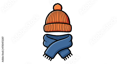 Winter Hat and Scarf Set - Cozy and Warm Accessories for Cold Weather