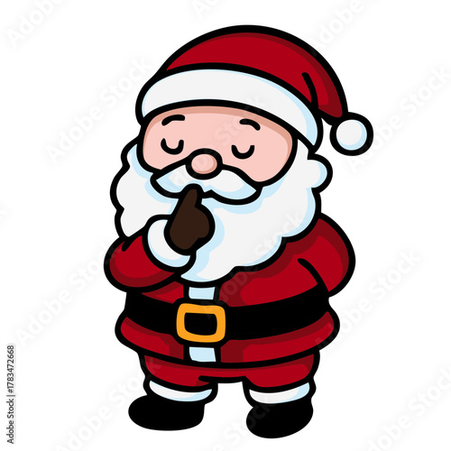 nachdenklicher Weihnachtsmann Icon