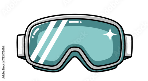 Stylish Cartoon Snow Goggles Protect Your Eyes and Look Great on the Slopes