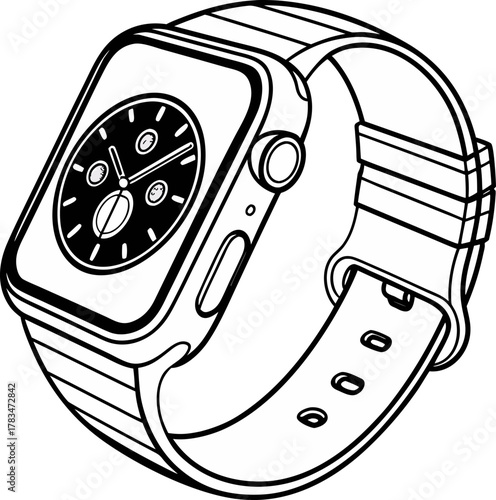 illustration of smart watch