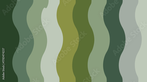 Abstract background with wavy lines in shades of green and gray creating a calming and modern design