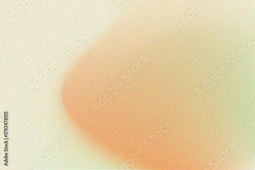 Vintage nude beige, green gradient background with grain texture, granulated particles textured flowing waves. Abstract retro smooth noise backdrop for presentation, product display.