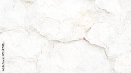 Brick painted white wall with delicate shadows, can be used for texture or background