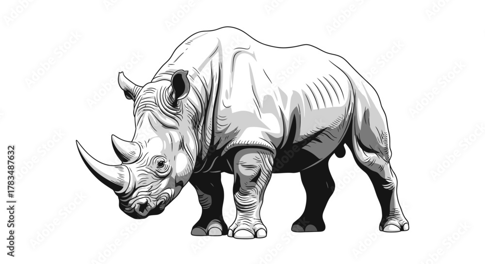 Fototapeta premium Abstract geometric shapes with smooth curves and gradients in rgb colors