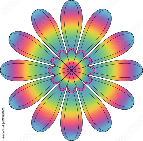 abstract flower vector illustration