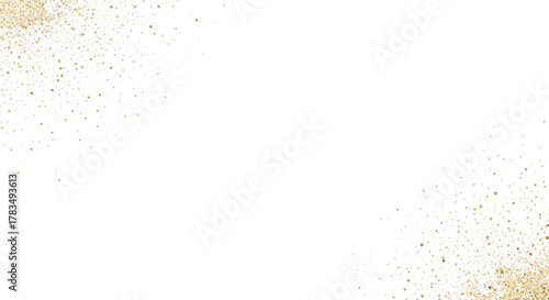 Golden Glitter Dust Abstract Background with Shimmering Particles