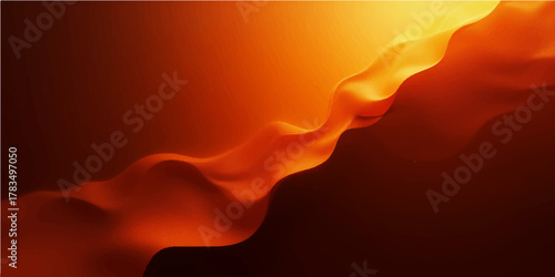 Yellow-orange fire flame in hand with hot burning heat, motion, and black smoke texture on a dark backdrop
