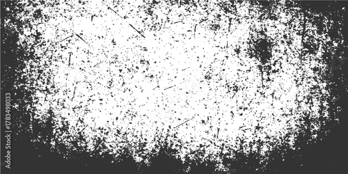 Abstract black and white grunge pattern texture for vintage design or dusty border wallpaper background illustrationAbstract black and white grunge pattern texture for vintage design or dusty border w