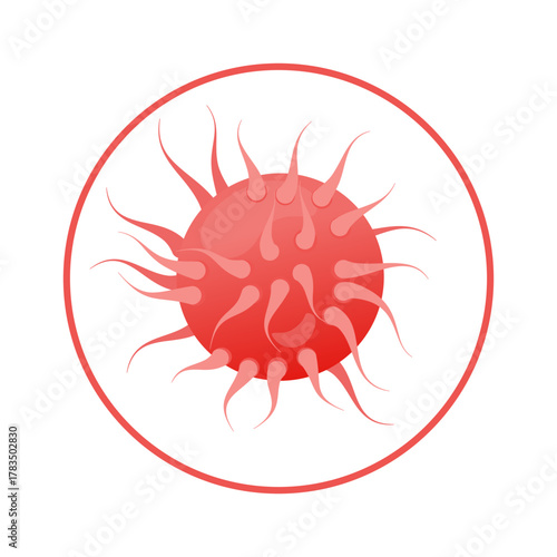 Gonorrhea Vector Illustration, health awareness campaigns, and educational resources, originally created as a scalable vector graphic