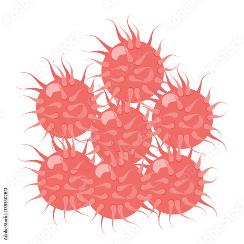 Gonorrhea Vector Illustration Science, and Research. Originally a Scalable Vector Graphic for Adaptable Design