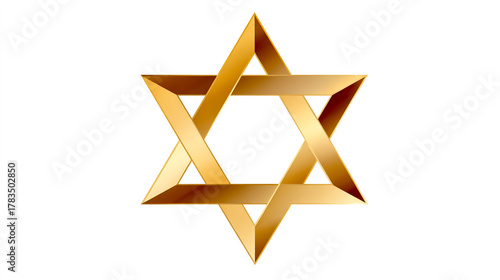 Star of David, a vector logo in the form of an isosceles triangle