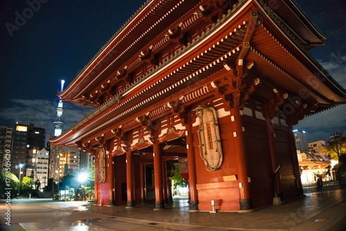 Asakusa at Night, Tokyo, Japan