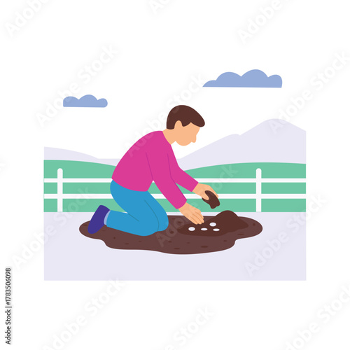 Inspecting Plants, checking growth and leaf health