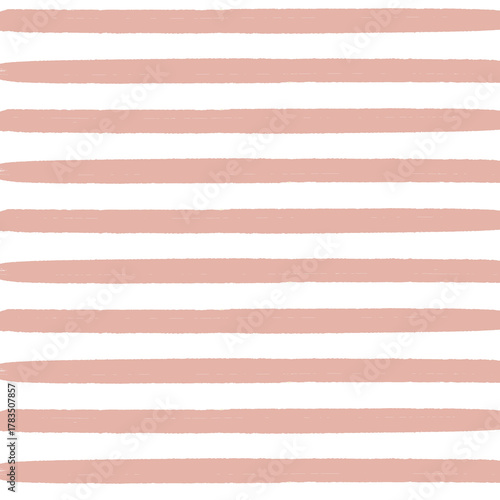 Pink brush stroke stripes on white background seamless pattern striped texture