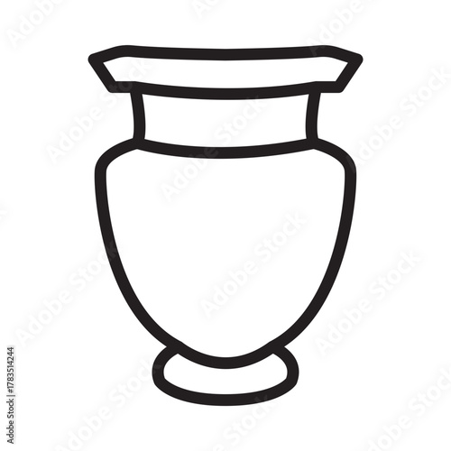 vector illustration of a vase