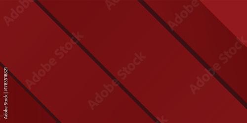 PrintRed line with white architecture futuristic background minimal concept vector illustration subtle design.