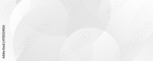 Abstract background with gray circle. White and grey abstract modern transparency circle presentation background. Vector circles template vector design. Object web design. Round shape. Minimal poster