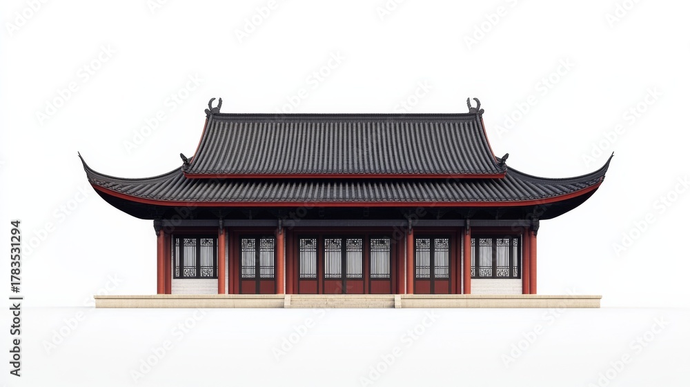 Fototapeta premium Solemn oriental palace ancient buildings