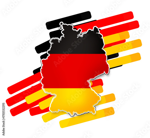 shape of the map of Germany...