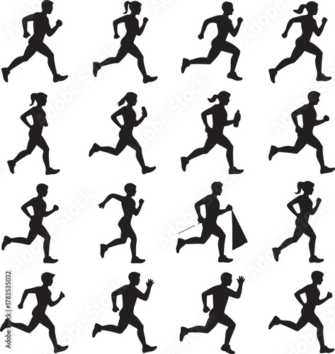 Athlete Running & Jogging Silhouette Bundle

Dynamic Sports Action Human Silhouette Pack

Marathon, Sprint & Fitness Running Vector Set

Outdoor Activity Running Walking Silhouette Collection

High-En