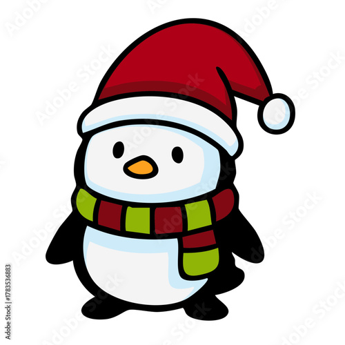 niedlicher Pinguin zu Weihnachten Icon