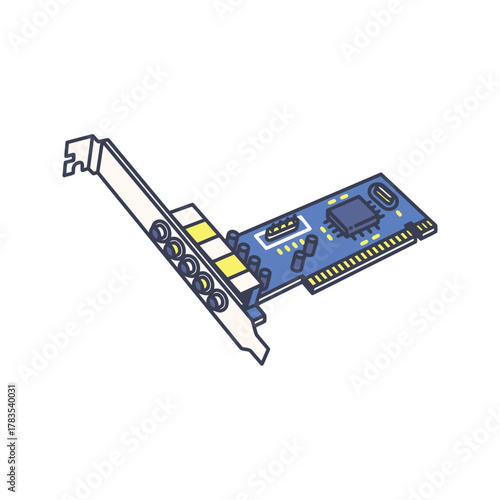 Sound card for computer essential audio component.