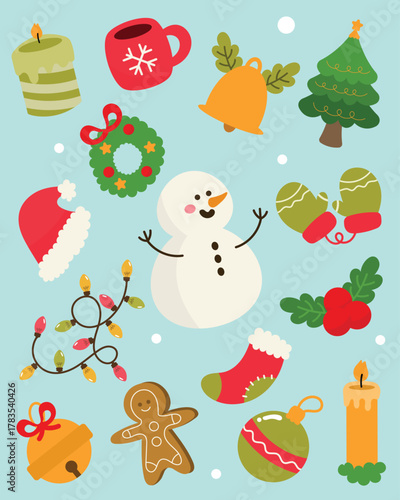 Cute Christmas Elements Collection