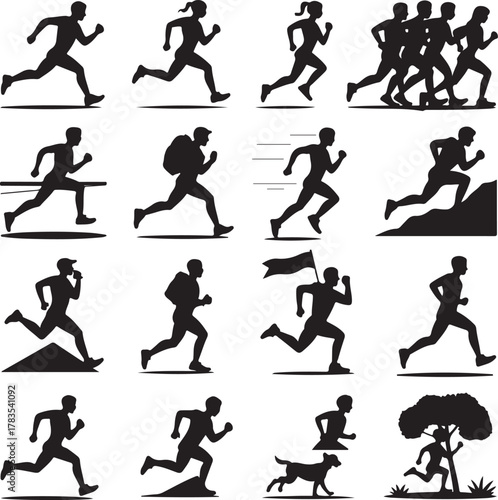 Running and Walking Silhouette Vector Bundle

Dynamic Athlete Movement Silhouette Pack

Fitness & Outdoor Activity Pose Collection

Human Motion Running Walking Vector Set

Sporty Action Silhouette Bu