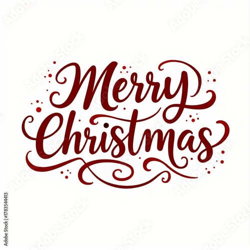 Elegant Red Script Calligraphy 