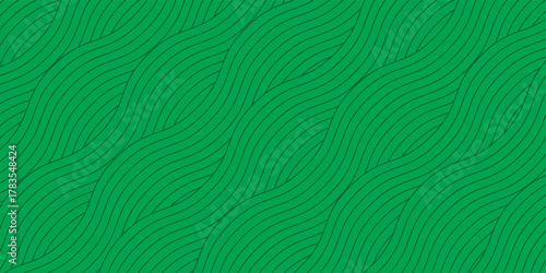 farm green banner, organic abstract background with fields. wavy green lines, natural organic products. ecology background. striped farmer green Pattern