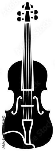 music illustration melody silhouette musical logo instrument icon orchestra outline viola classical acoustic play sound bow fiddle song wooden shape kids vector graphic background