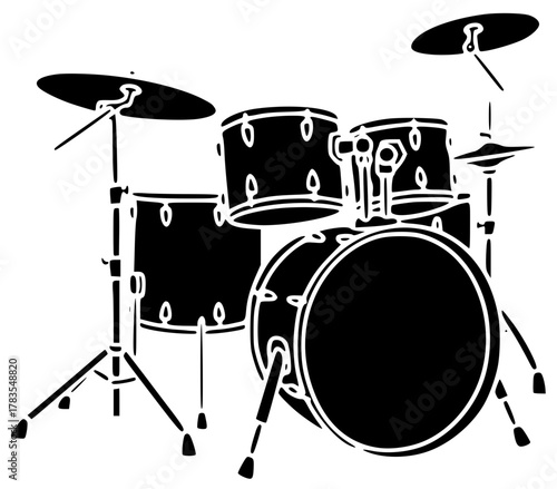 Photography music illustration instrument silhouette musical logo concert icon guitar outlin