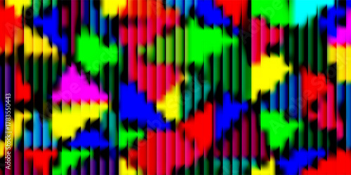 Futuristic vibrant circular gradient pattern with ribbed fractal glass texture blending smooth radiant colors. Bold dynamic abstract background perfect for creative digital design. Vector illustration