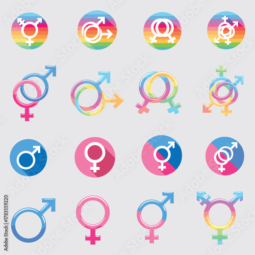  Gender and Sexuality Identity Symbols Collection