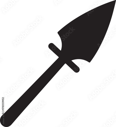 spear weapon icon silhouette eps