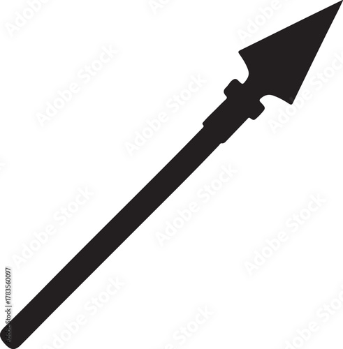 spear icon in silhouette