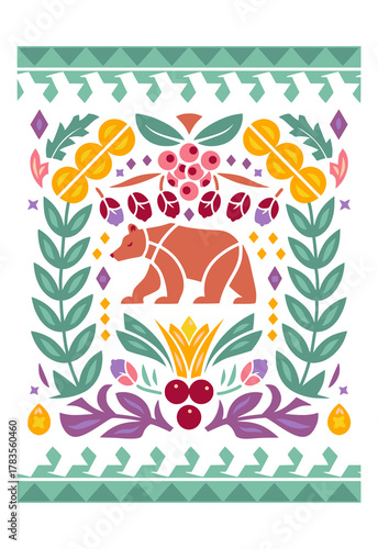 Bear of decorative elements