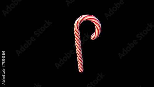 3D Candy Cane Loop