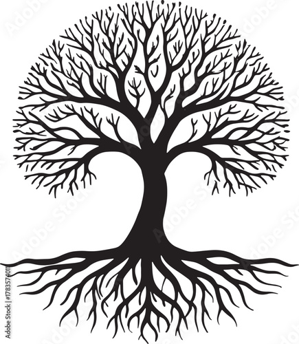 Abstract geometric composition with color gradients