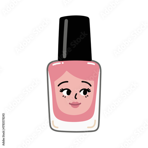 nail polish vector illustration design